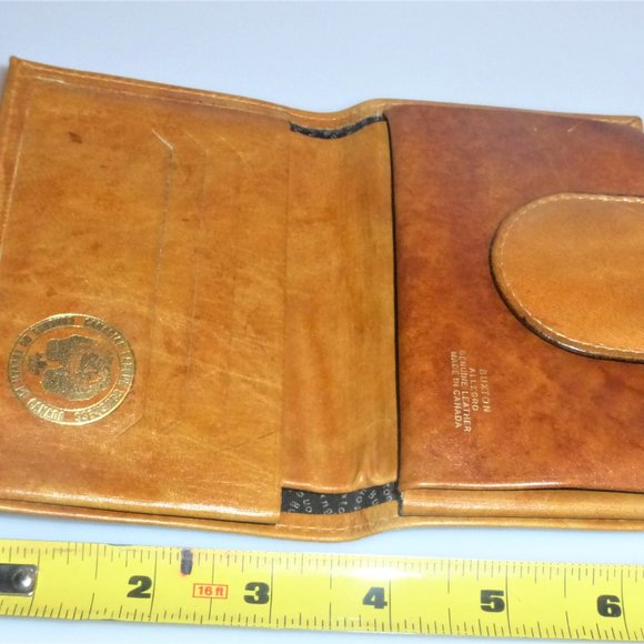 BUXTON Vintage LEATHER WALLET Credit Card Holder Purse Change Purse - Picture 10 of 10